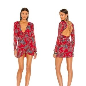 DUNDAS x revolve zeppelin mini dress size small